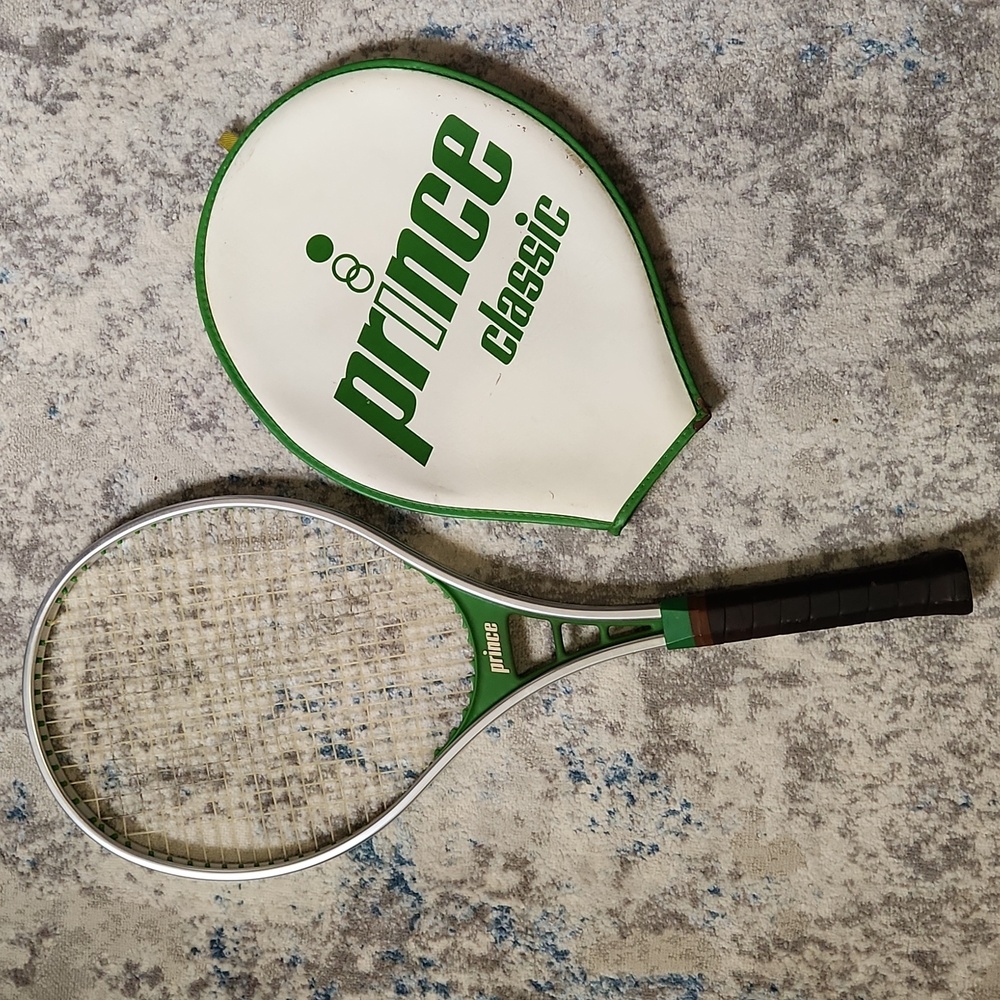 Prince Classic Tennis Racket with Cover - Green and Black